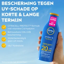 NIVEA Sun Protect & Hydrate Zonnemelk SPF 20 200 ml