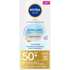 NIVEA Sun UV Face Specialist Ultra Light Daily Fluid Light Tinted SPF 50+ 40 ml