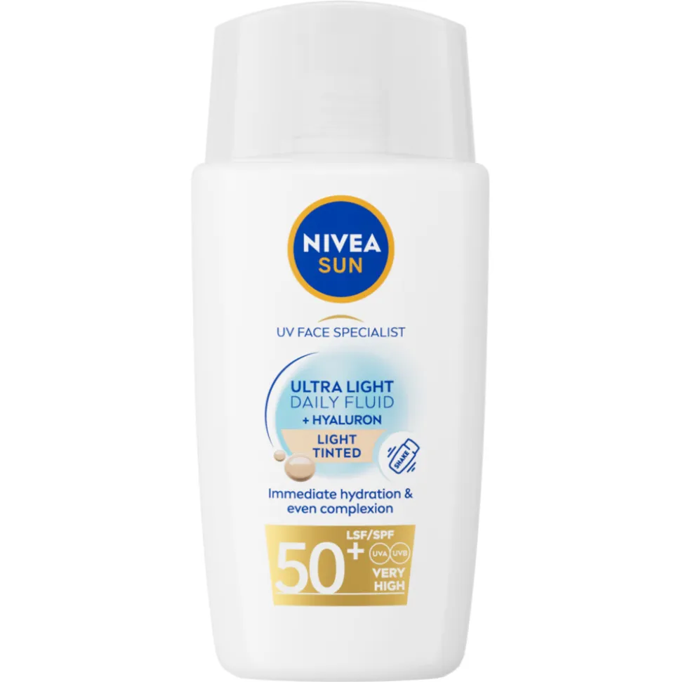 NIVEA Sun UV Face Specialist Ultra Light Daily Fluid Light Tinted SPF 50+ 40 ml