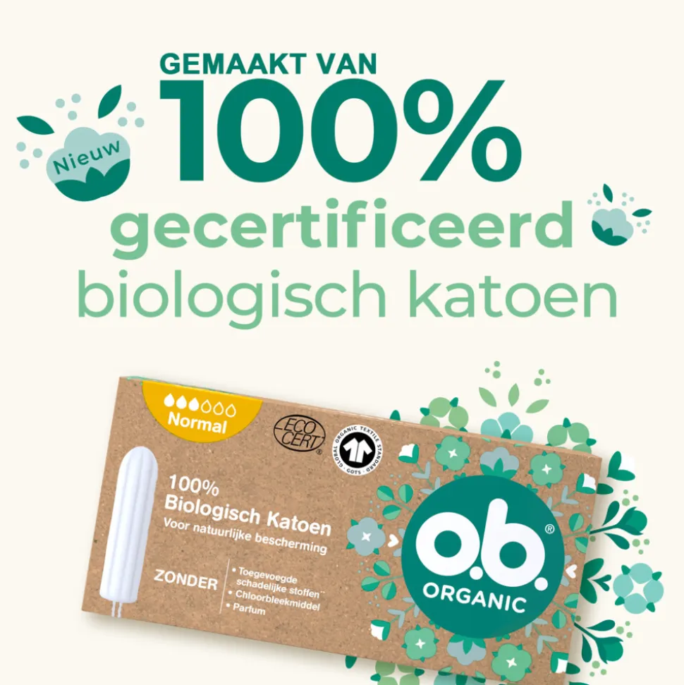 OB Organic Cotton Normaal 16 stuks
