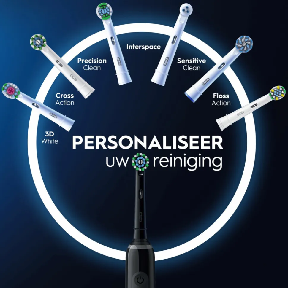 Oral-B Elektrische Tandenborstel Pro 3 3900 Duo Zwart & Roze 1 set