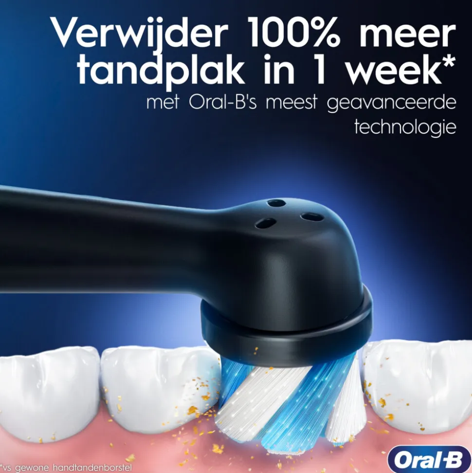 Oral-B Elektrische Tandenborstel iO 3 Duo Zwart & Blauw 1 set