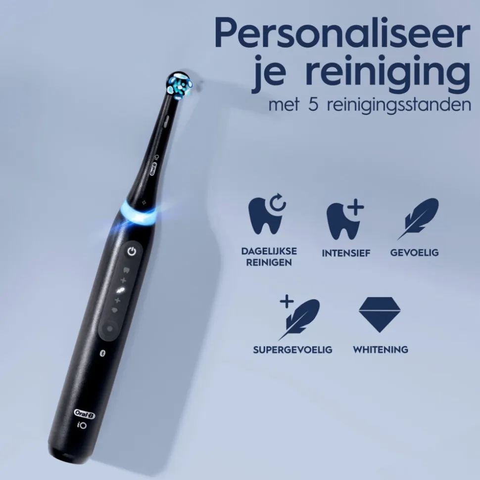 Oral-B Elektrische Tandenborstel iO 5 Duo Zwart & Wit 2 stuks