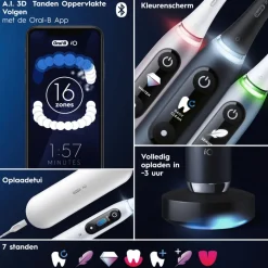Oral-B Elektrische Tandenborstel iO 9 Duo Zwart & Roze 2 stuks