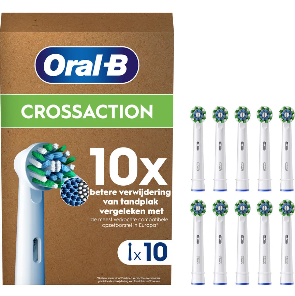 Oral-B Opzetborstels Pro Cross Action Wit 10 stuks