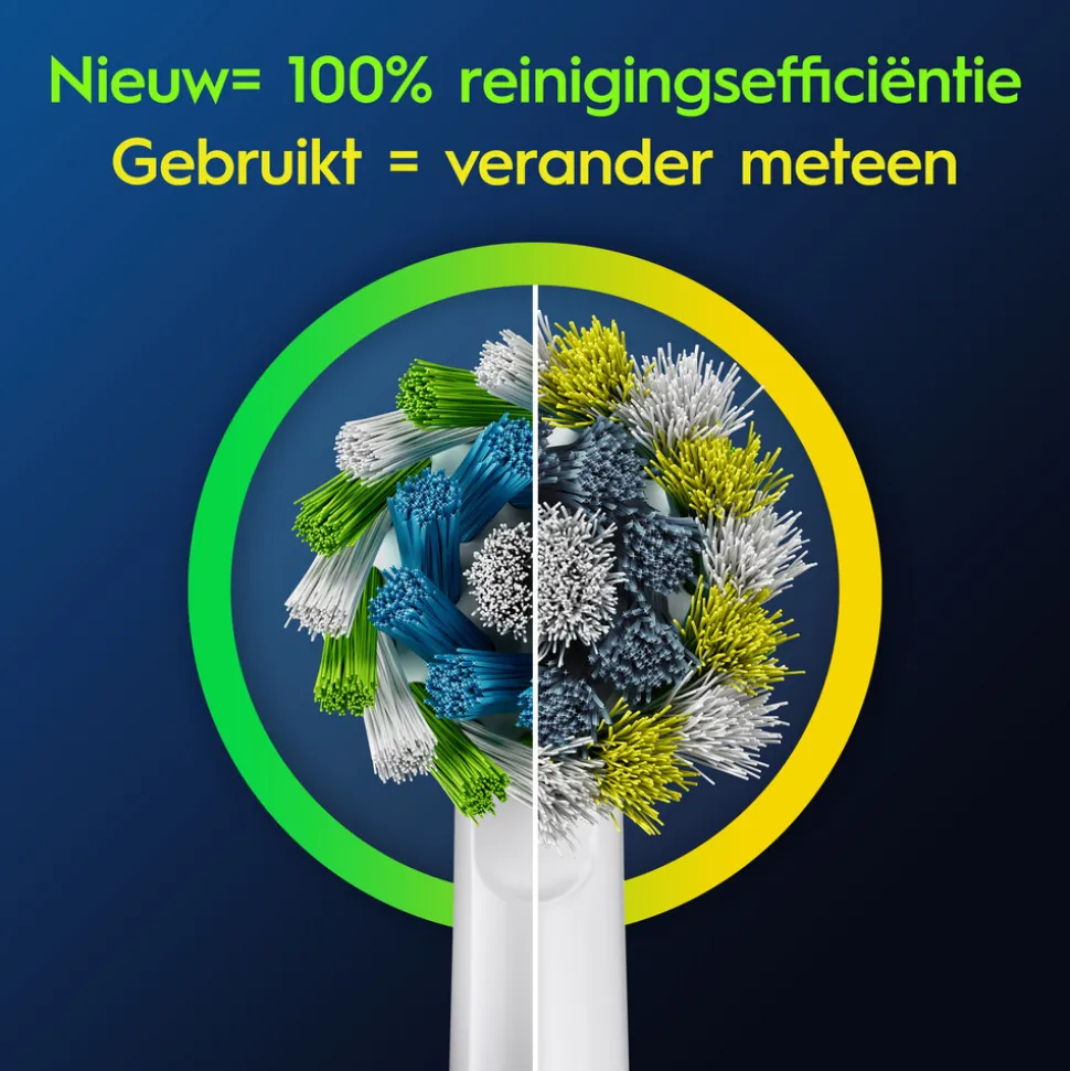 Oral-B Opzetborstels Pro Cross Action Wit 10 stuks