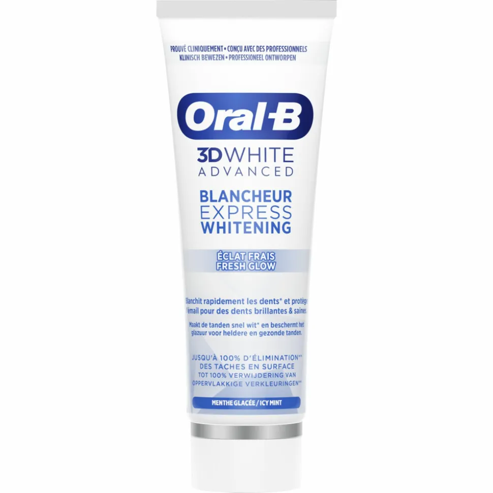 Oral-B Tandpasta 3DWhite Advanced Express Whitening Fresh Glow 75 ml