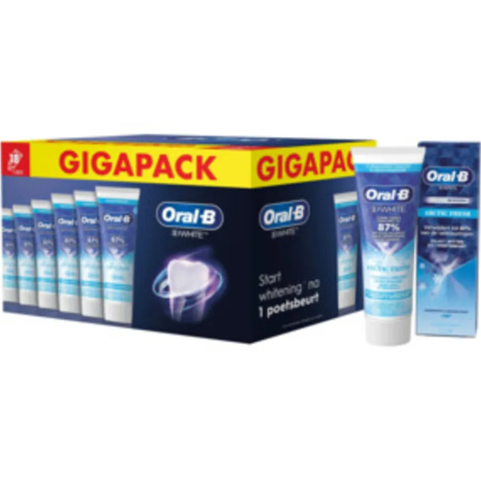 Oral-B Tandpasta 3D White Arctic Fresh 18 x 75 ml