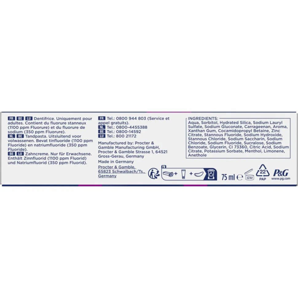 Oral-B Tandpasta Professional Bescherming Gevoelige Tanden 75 ml