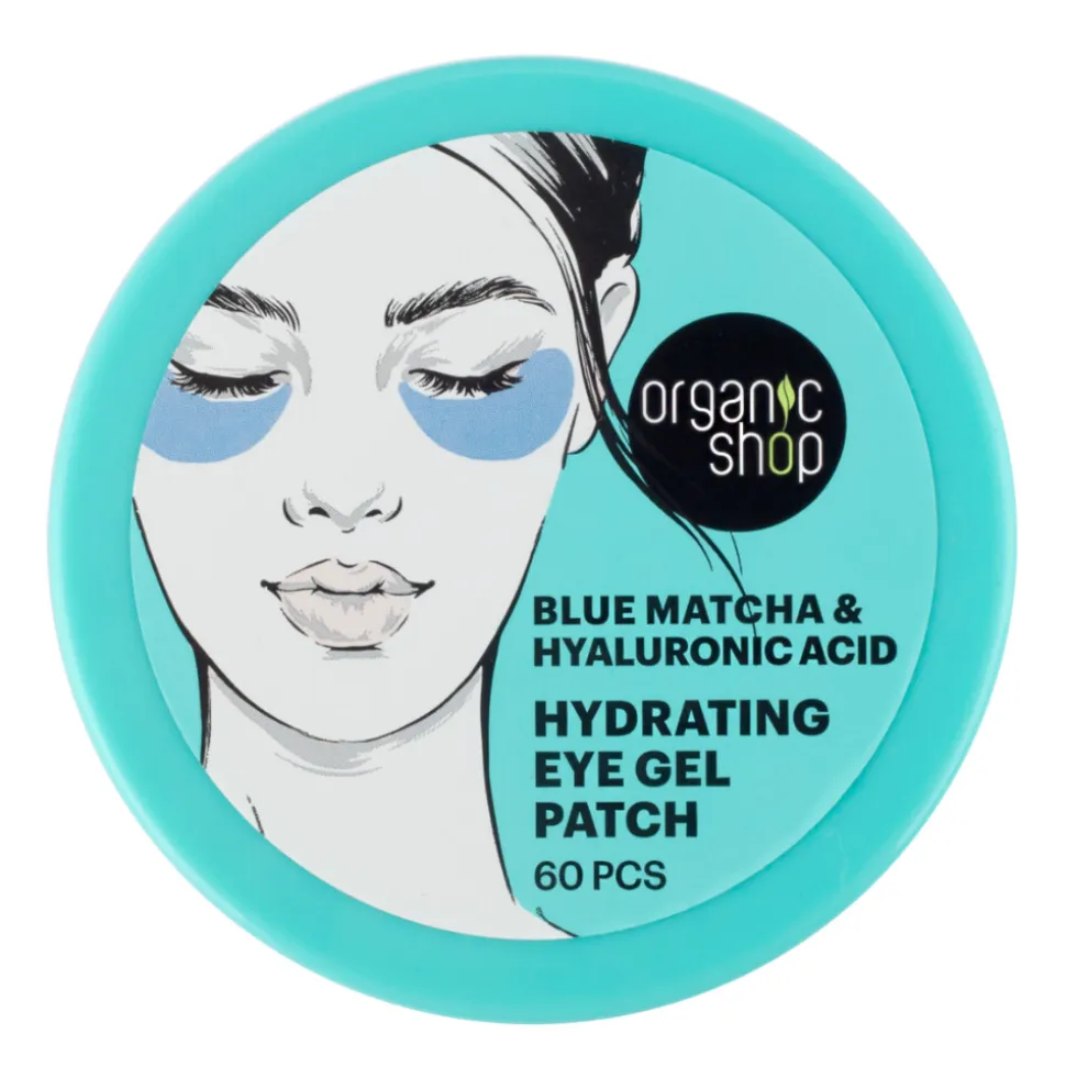 Organic Shop Eye Gel Patch Blue matcha & Hyaluronic Acid 60 pcs