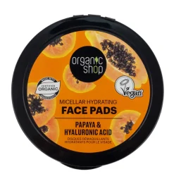 Organic Shop Face Pads Micellar Hydrating 20 pcs
