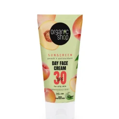 Organic Shop Zonnebrandcréme Gezicht SPF 30 Vette huid 50 ml
