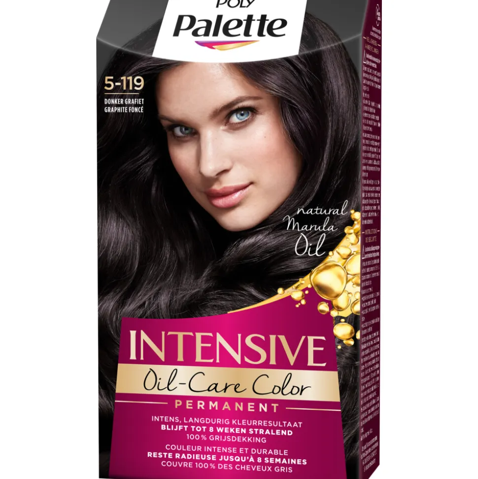 Palette Intensive Oil-Care Color Haarkleuring 5-119 Donker Grafiet 115 ml