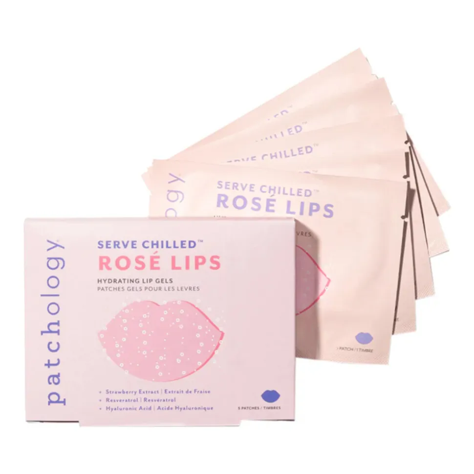 Patchology Hydrating Lip Gels Serve Chilled Rose 5 stuks
