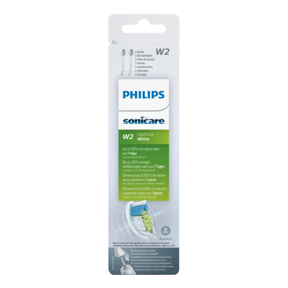 Philips Sonicare Opzetborstels Optimal White Wit 2 stuks