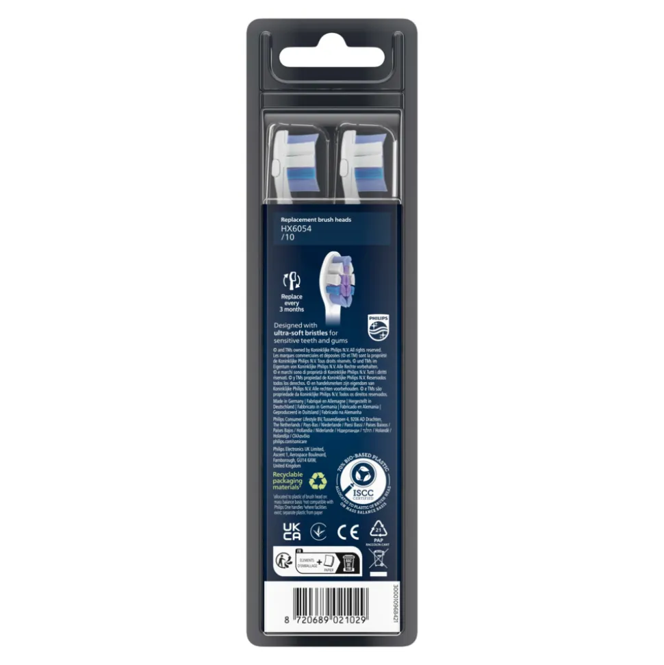 Philips Sonicare Opzetborstels S2 Sensitive Wit 4 stuks