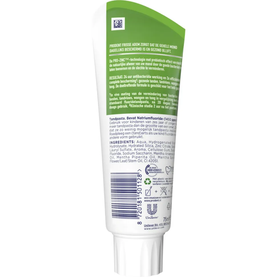 Prodent Tandpasta Frisse Adem 75 ml