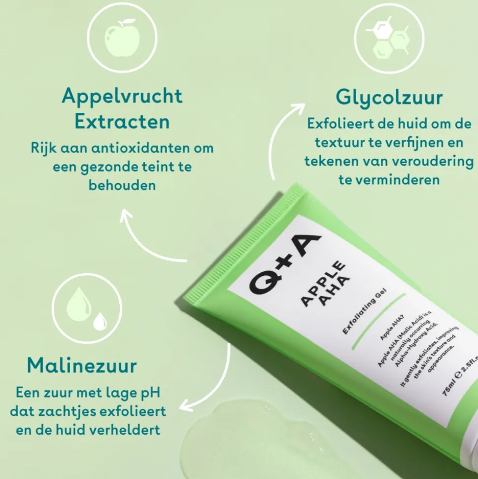 Q+A Apple AHA Exfoliating Gel 75 ml