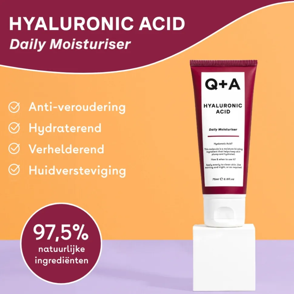 Q+A Hyaluronic Acid Daily Moisturiser 75 ml