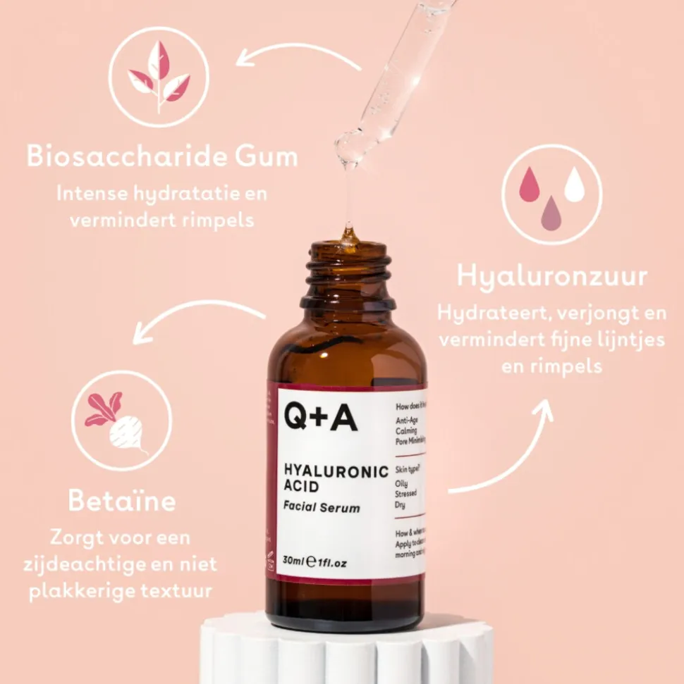 Q+A Hyaluronic Acid Gezichtsserum 30 ml