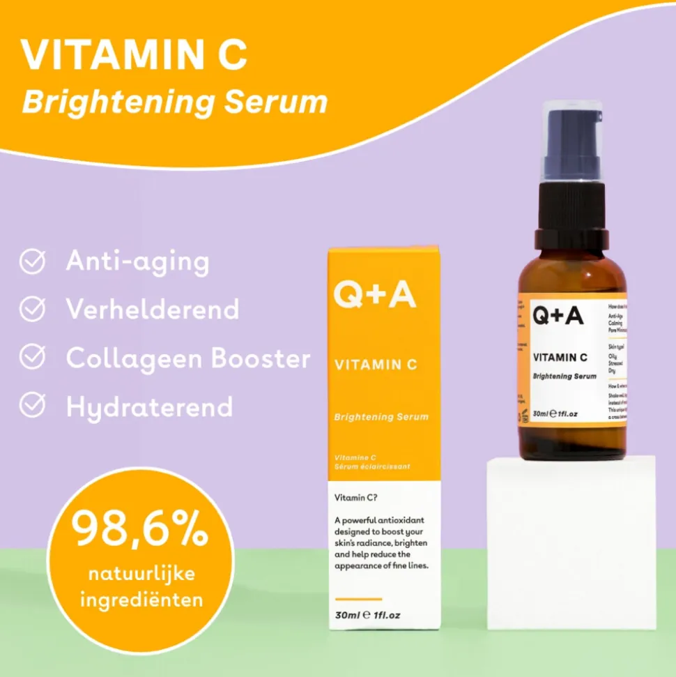Q+A Vitamin C Brightening Serum 30 ml