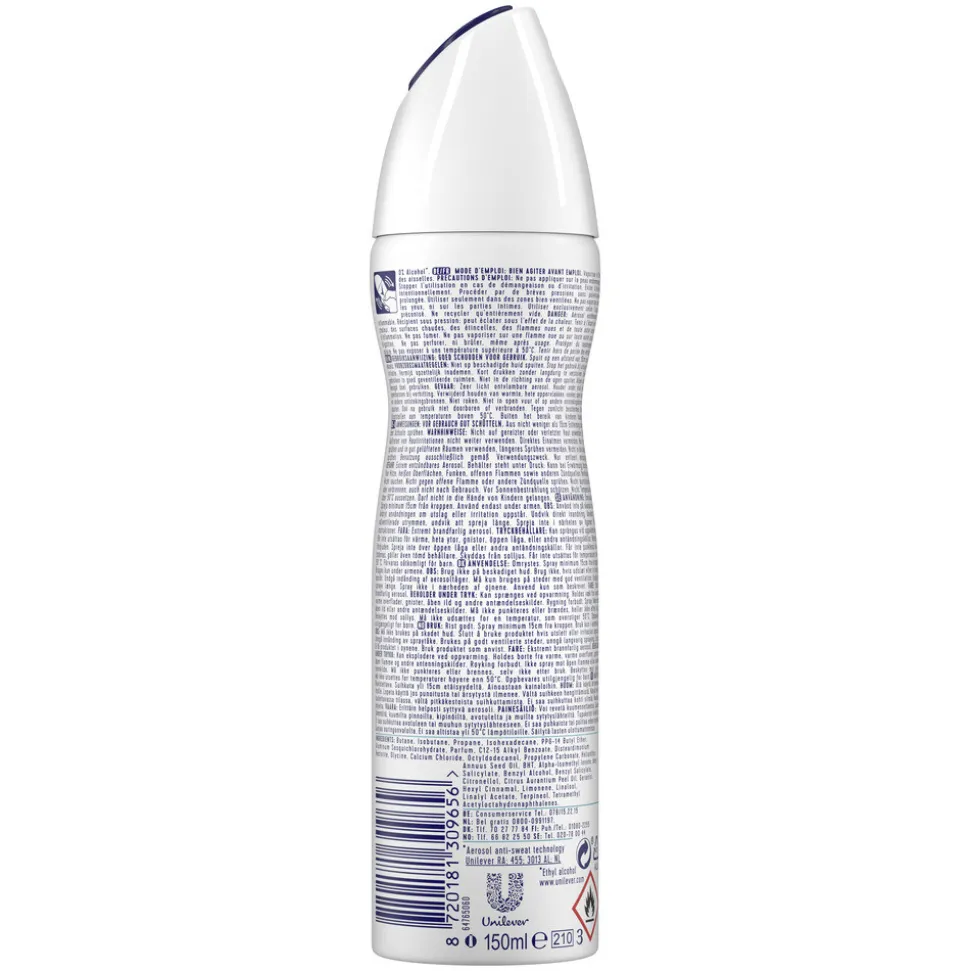 Rexona Deodorant Spray Advanced Protection Invisible Aqua 150 ml