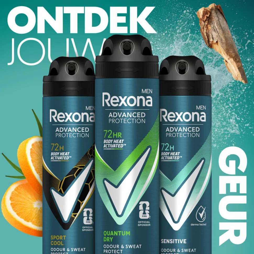 Rexona Men Deodorant Spray Advanced Protection Quantum Dry 150 ml