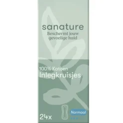 Sanature 100% Katoenen Inlegkruisjes Normaal 24 stuks
