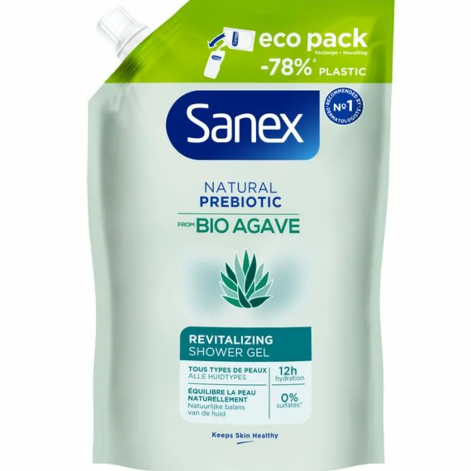 Sanex Agave Revitalizing Douchegel Navulling 450 ml