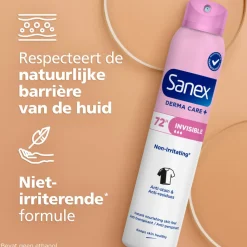 Sanex Deodorant Spray Dermo Invisible 200 ml