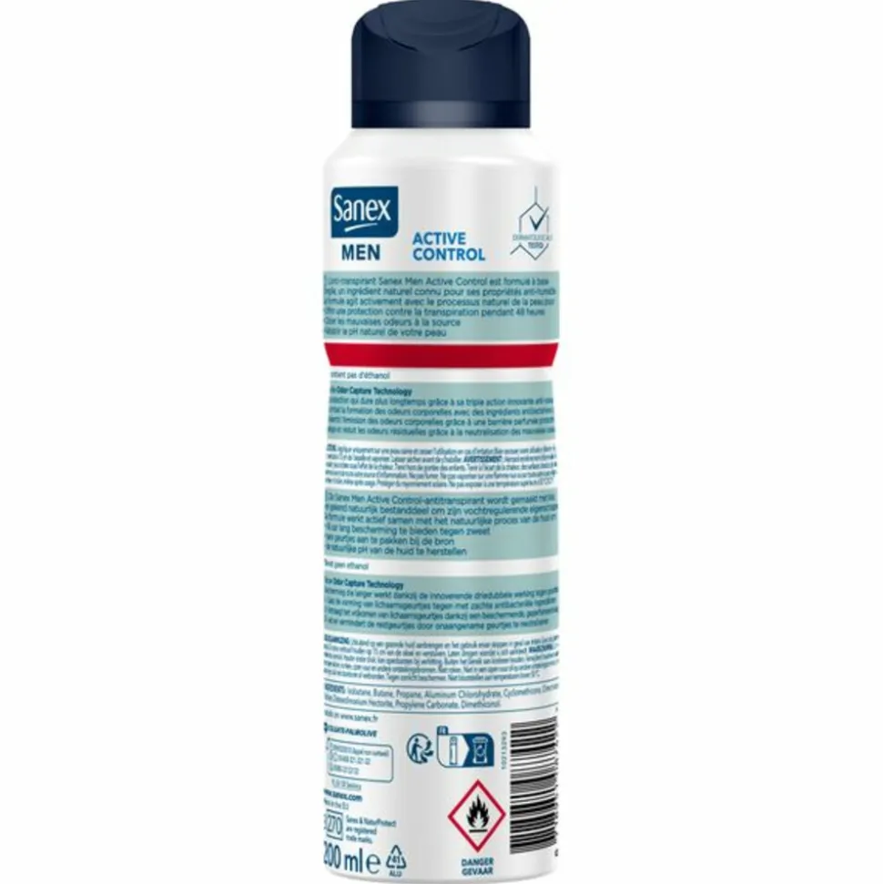 Sanex Deodorant Spray Men Active Control 200 ml