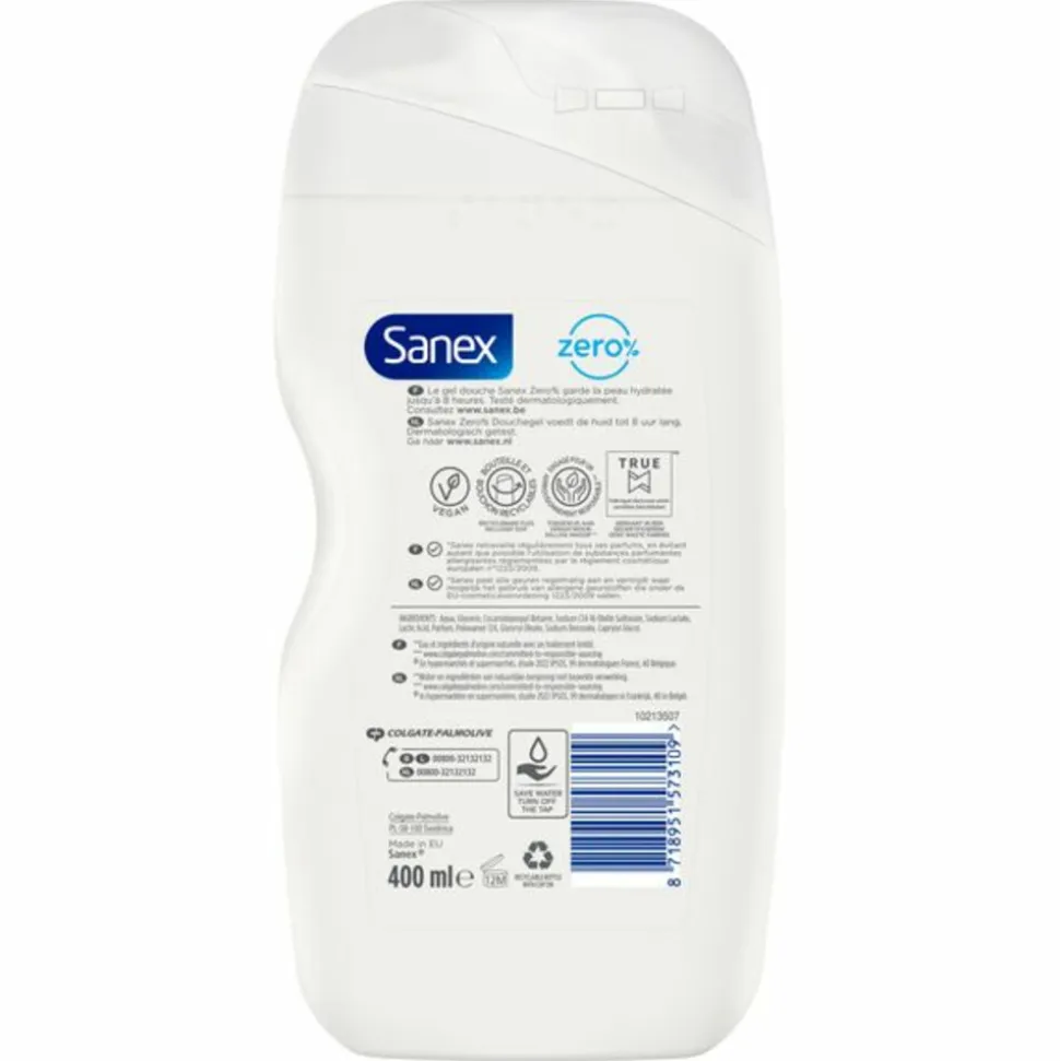 Sanex Douchegel Zero% Dry Skin 400 ml