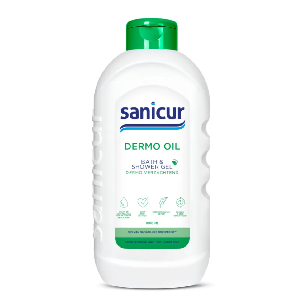 Sanicur Bad en Douchegel Dermo Oil 1000 ml