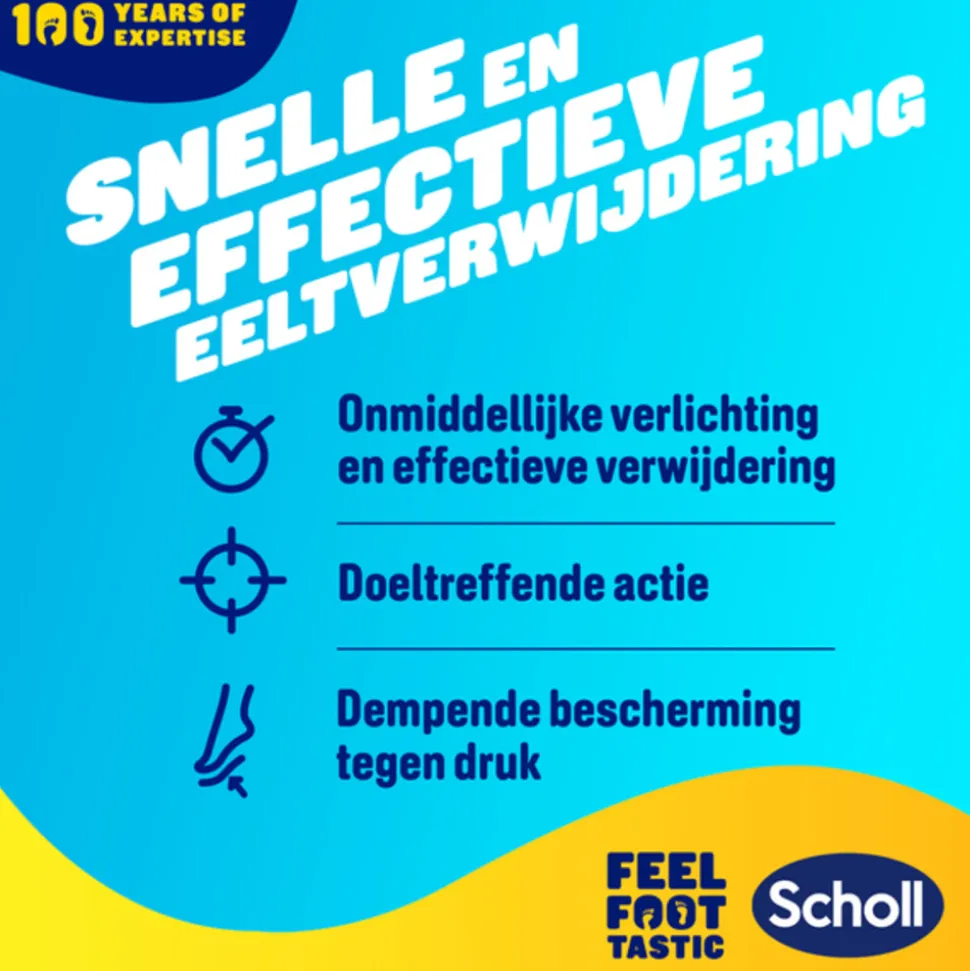 Scholl Eelt Verwijderpleisters 4 stuks