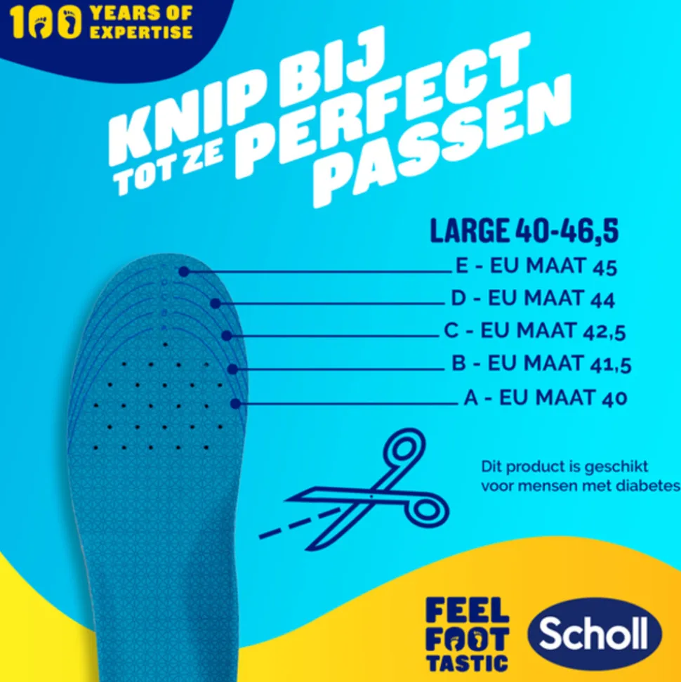Scholl GelActiv Inlegzolen Casual Large Maat 41-46.5 1 paar