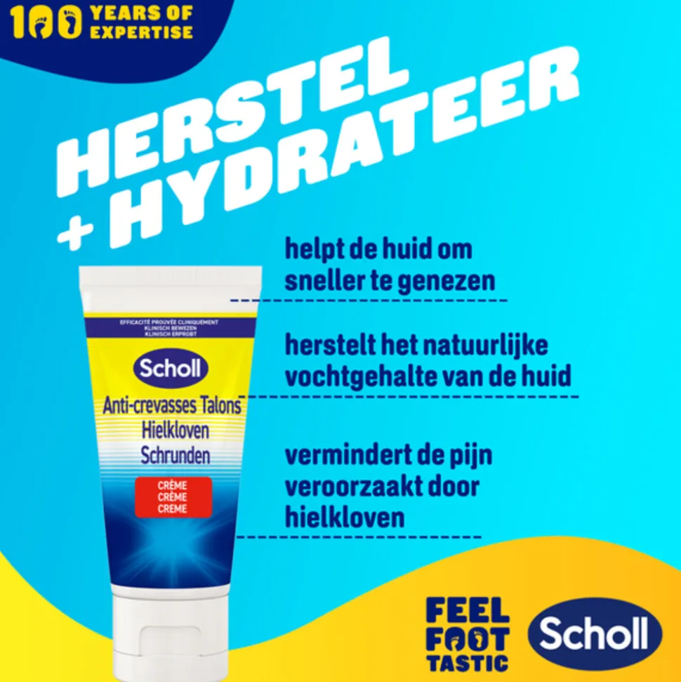 Scholl Herstellende Creme Hielkloven K+ 60 ml