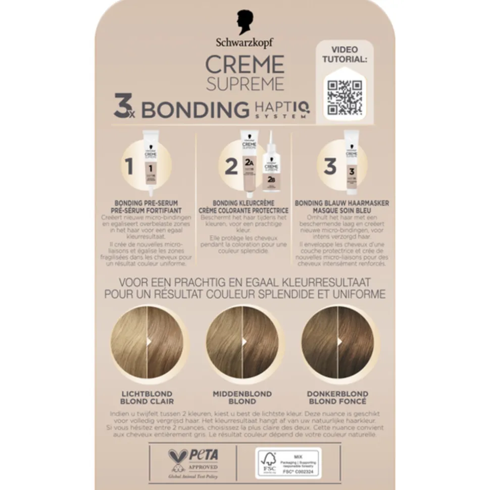 Schwarzkopf Creme Supreme Haarkleuring 8-16 1 set