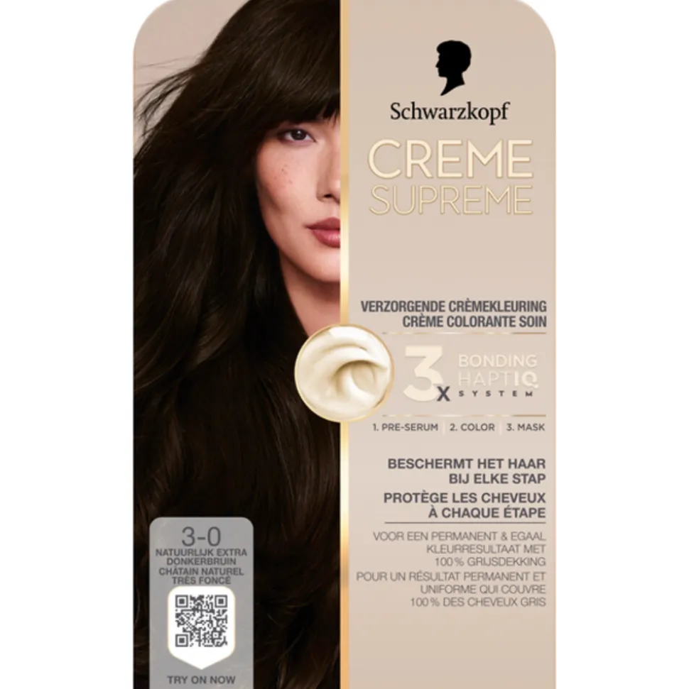 Schwarzkopf Creme Supreme Haarkleuring 3-0 1 set