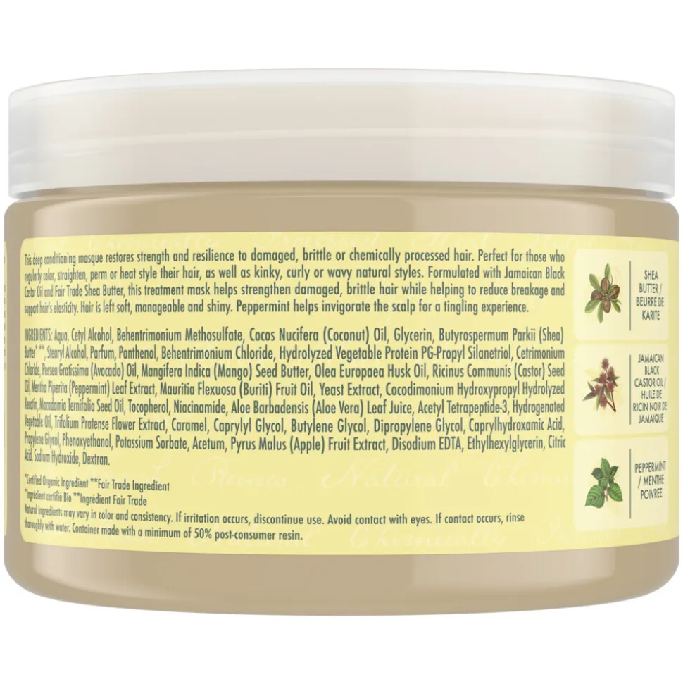 Shea Moisture Jamaican Black Castor Oil Strenghten & Restore Treatement Masker 355 ml