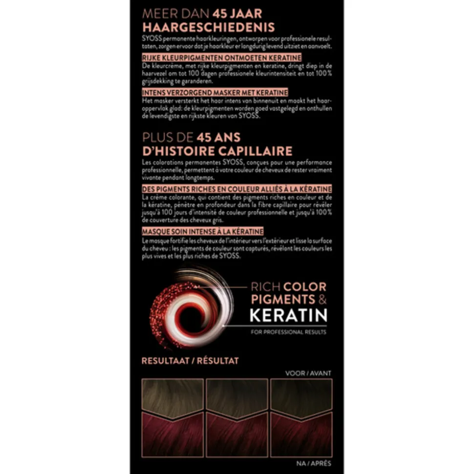 Syoss Baseline Haarverf 4-22 Scarlet Red
