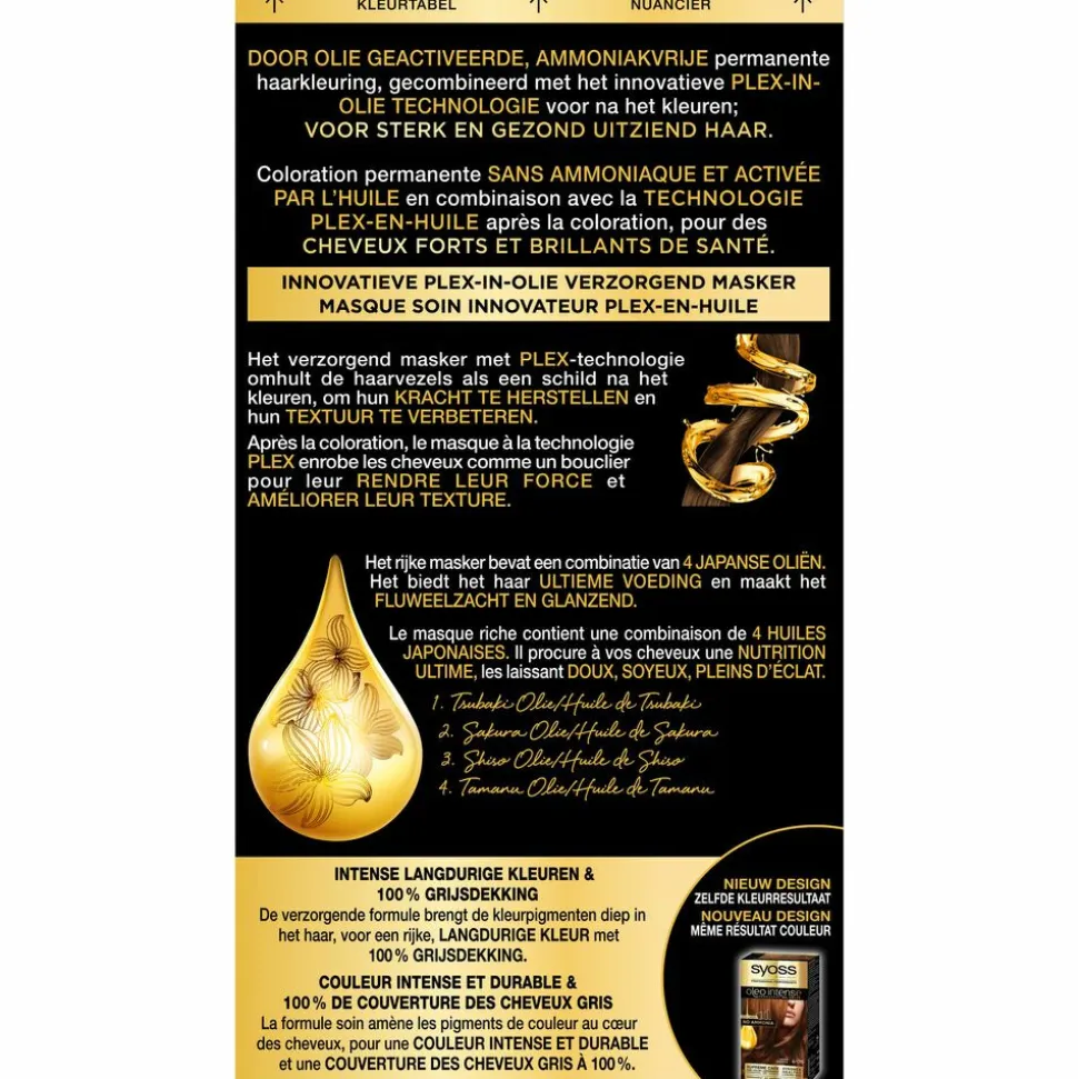 Syoss Oleo Intense Haarverf 6-76 Warm Koperblond