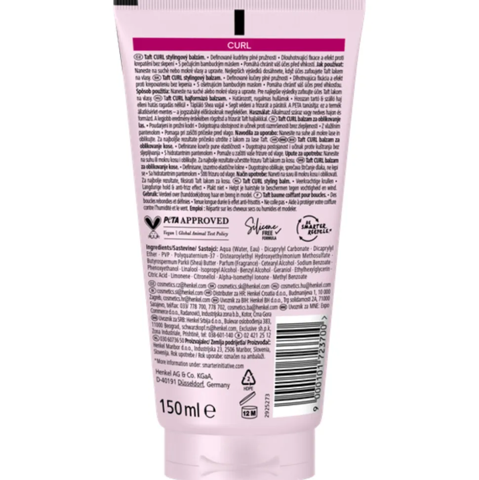 Taft Curl Styling Balm 150 ml