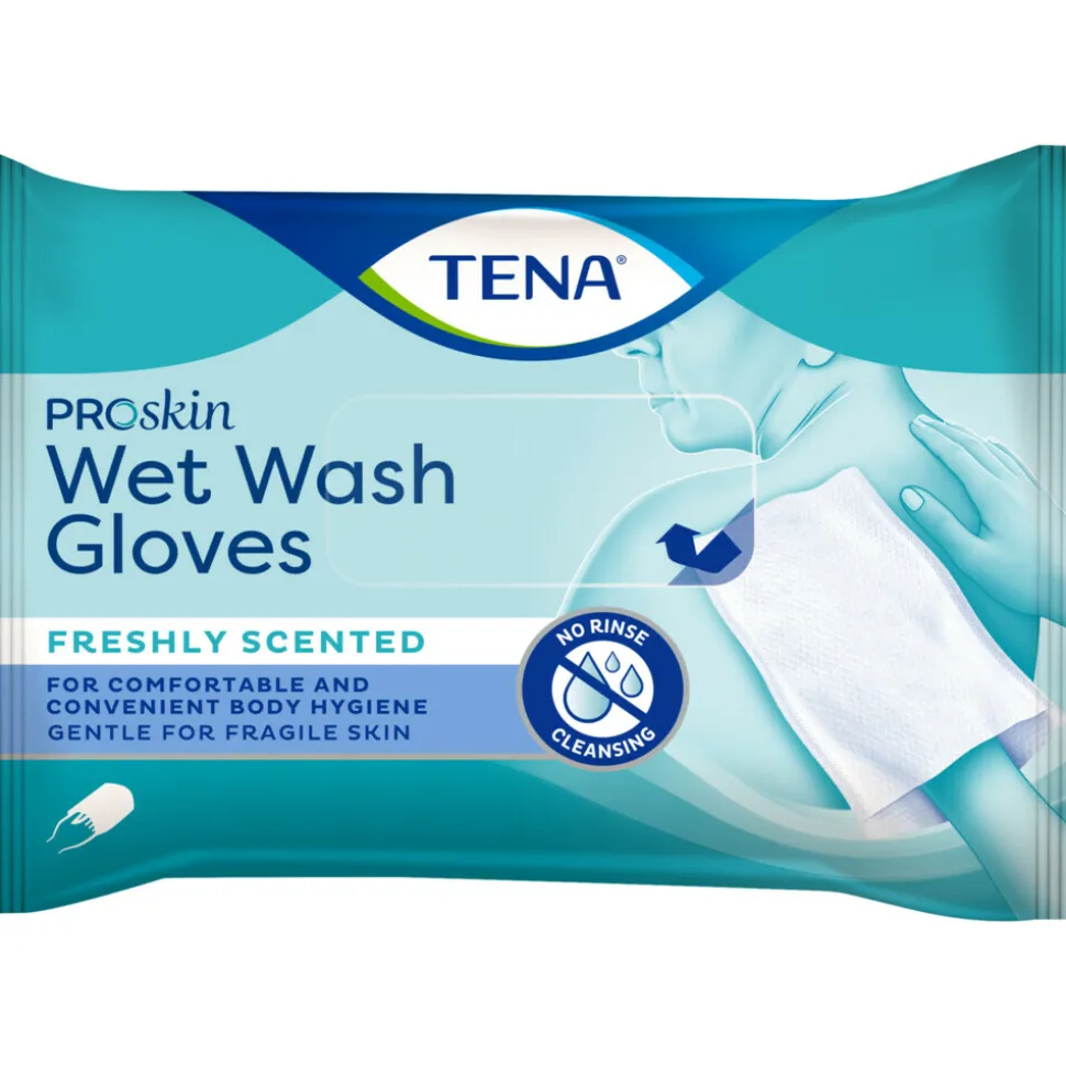 TENA Proskin Wet Wash Gloves Frisse Geur 5 stuks