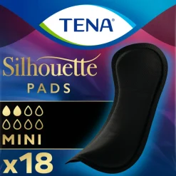 TENA Silhouette Pads Black Mini 18 stuks