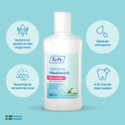 TePe Hydraterende Mondspoeling Mild Apple Peppermint 500 ml