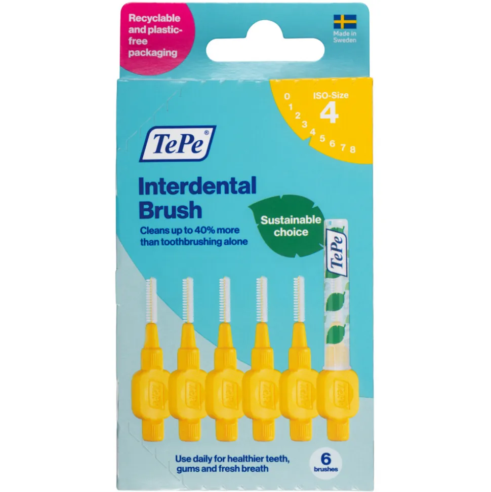 TePe Interdentale Ragers Original 0,7 mm Geel 6 stuks