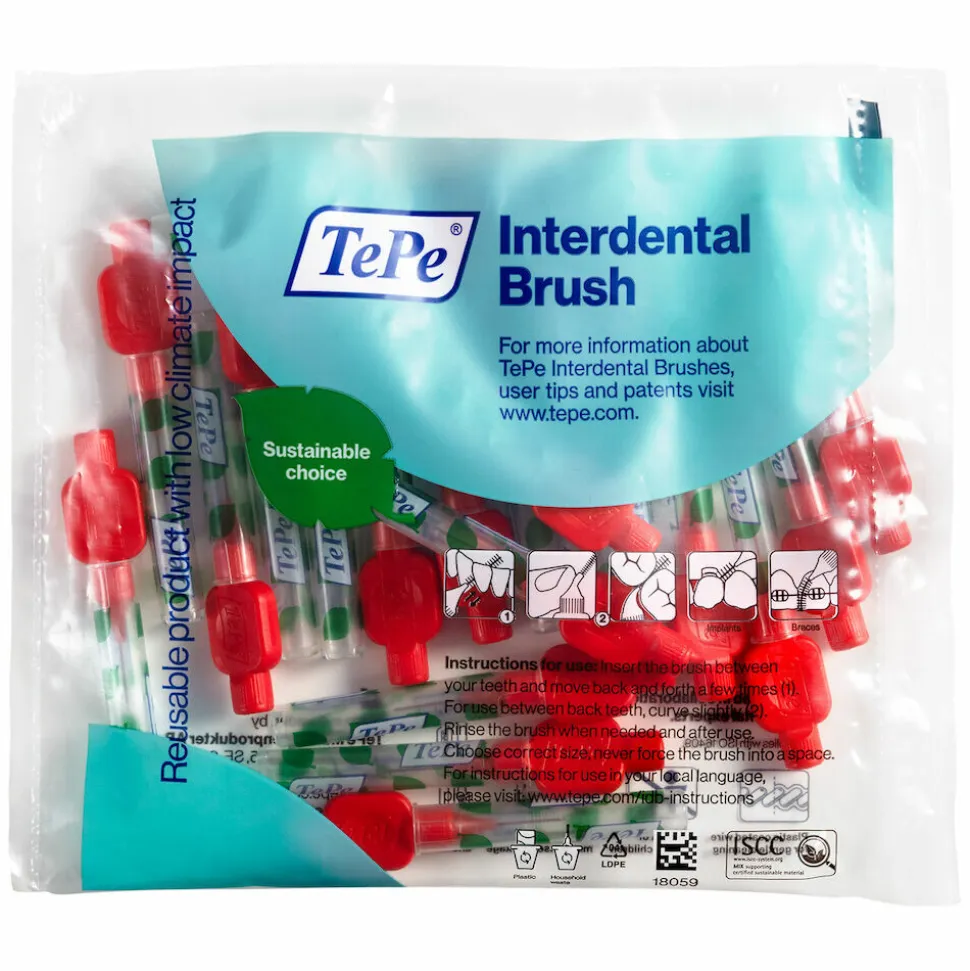 TePe Interdentale Ragers Original 0,5 mm Rood 20 stuks