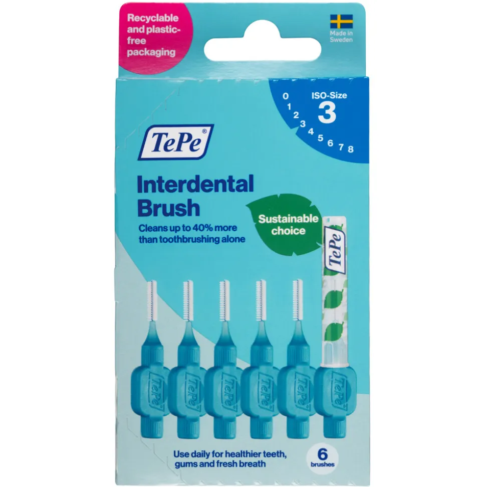 TePe Interdentale Ragers Original 0,6 mm Blauw 6 stuks