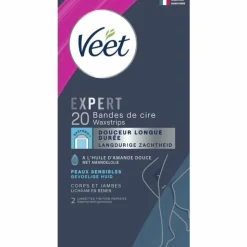 Veet Expert Koude Waxstrips Benen Sensitive 20 stuks