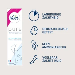 Veet Ontharingscrème Minima Gevoelige Huid 200 ml